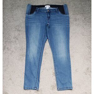 Isabel Maternity by Ingrid and Isabel Women's Size 14 Stretch Blue Jegging